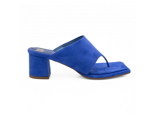 Blue leather thong sandal...