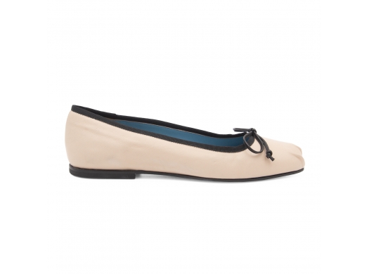 Ballerina flat Barbie beige