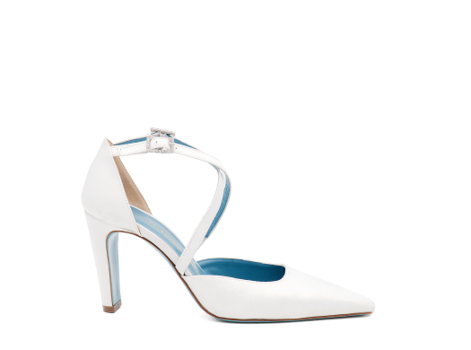 Felicity bridal pumps white